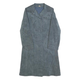 DELHER ALBERS Womens Blue Jacket S Polyester Plain Button Closure Stylish