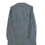 DELHER ALBERS Womens Blue Jacket S Polyester Plain Button Closure Stylish