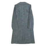 DELHER ALBERS Womens Blue Jacket S Polyester Plain Button Closure Stylish