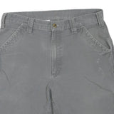 CARHARTT Mens Shorts Grey Casual Cotton Blend M W34 Workwear Heavy Duty