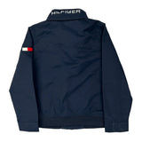 Age 6-7 Tommy Hilfiger Spellout Jacket - Small Navy Polyester