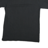 CHAMPION Mens Black Graphic T-Shirt L Short Sleeve Crew Neck Classic Cotton