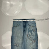 Taz Lot 29 Cartoon Jeans - 32W 34L Light Wash Cotton
