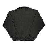 Russell Athletic 1/4 Zip - Large Black Cotton