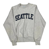 Reverse Weave Champion Seattle Graphic Sweatshirt - XS Gray Cotton