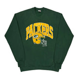 Made In USA Jerzees Packers Sweatshirt - XL Green Cotton
