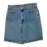 Levis Denim Shorts - 33W 10L Blue Denim