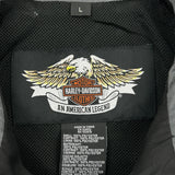 An American Legend Harley Davidson Windbreaker - Large Black Polyester