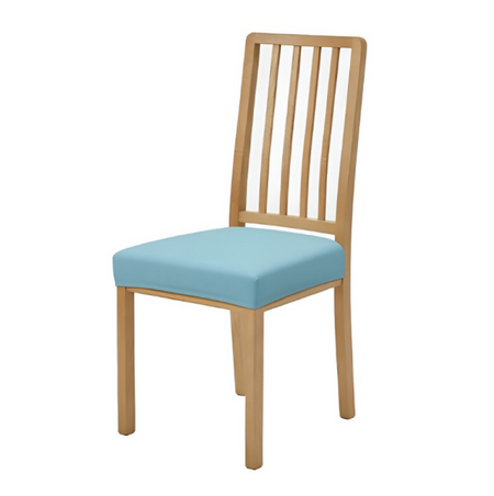 Anyseat Plain Lake Blue Stretch Chair Cover – Washable, Removable Dining & Kitchen Seat Protector