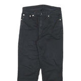 ICE JEANS Womens Cotton Blend Black Regular Straight Trousers W24 L21 Stylish