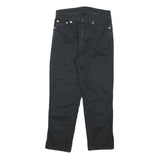 ICE JEANS Womens Cotton Blend Black Regular Straight Trousers W24 L21 Stylish