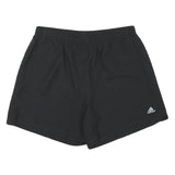ADIDAS Mens Black Sports Shorts XL W33 Polyester Blend Casual Athletic Gym