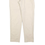 JOAH KRAUS Womens Cotton Blend Beige Regular Straight Trousers W34 L32 Stylish