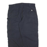 CARHARTT Mens Cotton Blend Blue Relaxed Straight Trousers W40 L32 Workwear