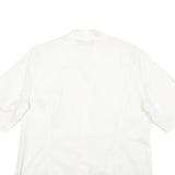 MARINA RINALDI Womens White Shirt L Cotton Blend Stylish Button Shirt