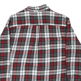 CHAPS Mens Red & Black Check Shirt XL Casual Cotton Long Sleeve Button Down