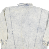 CURRENT SEEN Womens Blue & Cream Button Cotton Jacket XL Woven Stylish Casual