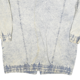 CURRENT SEEN Womens Blue & Cream Button Cotton Jacket XL Woven Stylish Casual