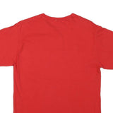 CHAMPION Mens Red Graphic T-Shirt M Short Sleeve Crew Neck Classic Cotton Blend