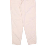PACIFIC LINE Womens Cotton Blend White Slim Tapered Trousers W30 L30 Casual Zip