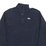 HELLY HANSEN Womens Navy Plain Pullover Jumper Crew Neck Polyester Blend L