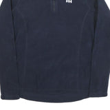 HELLY HANSEN Womens Navy Plain Pullover Jumper Crew Neck Polyester Blend L