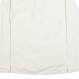 THE NORTH FACE Womens White Fleece Jacket M Zip Outdoor Warm Casual