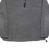 WINNERS Mens Grey Pullover Polyester Jumper S Quarter Zip Casual