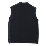 BARBOUR INTERNATIONAL Mens Navy Blue Quilted Button Jacket S Polyester Blend