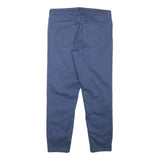 CALVIN KLEIN Womens Cotton Blend Blue Slim Skinny Trousers W29 L25 Stylish Fit