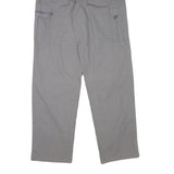 URBAN REPUBLIC Mens Grey Relaxed Straight Trousers W28 L32 Cotton Blend Cargo