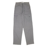 URBAN REPUBLIC Mens Grey Relaxed Straight Trousers W28 L32 Cotton Blend Cargo