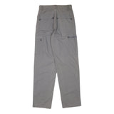 URBAN REPUBLIC Mens Grey Relaxed Straight Trousers W28 L32 Cotton Blend Cargo