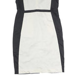 S MAX MARA Womens Black & Cream Sleeveless Day Polyester Sheath Dress M Elegant