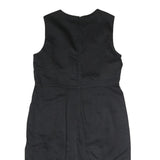 S MAX MARA Womens Black & Cream Sleeveless Day Polyester Sheath Dress M Elegant