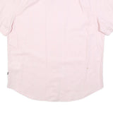 NAUTICA Mens Pink Cotton Blend Shirt L Classic Fit Button Down Collar Casual