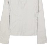 S MAX MARA Womens Grey Cotton Blend Jacket UK 10 Button Closure Classic Fit