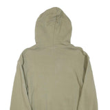 ADIDAS Womens Green ¼ Zip Hoodie S Cotton Blend Casual