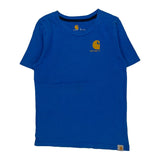 Age 7 Carhartt Graphic T-Shirt - Small Blue Cotton