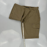 Duluth Cargo Shorts - 36W 11L Khaki Cotton