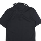 TED BAKER Mens Black Short Sleeve Plain Polo Shirt S Cotton Premium Casual