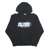 RUSSELL ATHLETIC Mens Black Falcons Softball Pullover Hoodie M Cotton Blend
