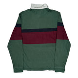 Levis Striped Rugby Shirt - Large Green Cotton