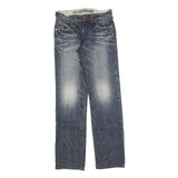 DICKIES Mens Jeans Blue Regular Straight Denim Medium W28 L32 Workwear Zip