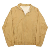JACK'S Mens Beige Cotton Blend Zip Jacket M Plain Casual Lightweight