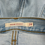 501 Levis Jeans - 24W US 0 Light Wash Cotton