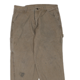 DICKIES Mens Jeans Beige Regular Straight Denim W32 L29 Workwear Utility