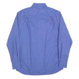 HUGO BOSS Mens Blue Classic Cotton Shirt L Long Sleeve Button Shirt