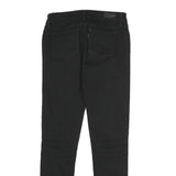 LEVI'S Womens Black Slim Skinny Denim Jeans Cotton Blend W26 L27 Stretch Zip