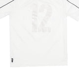 ADIDAS Mens White & Black FC Nordstern Graphic T-Shirt S Short Sleeve V-Neck